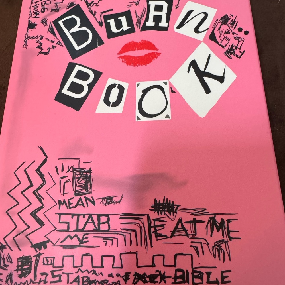 Pink Burn Book Canvas Art Makeup